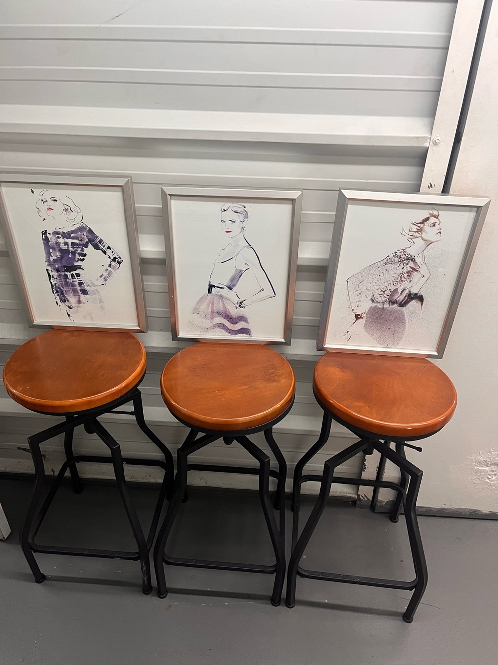 Set of 3 Z Gallerie framed paintings